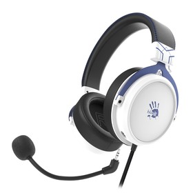 Наушники с микрофоном A4Tech Bloody M590i синий/белый 1м мониторные USB оголовье (M590I SPO   106857