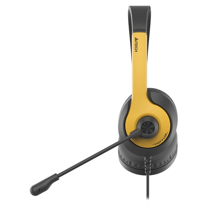 Наушники с микрофоном A4Tech Fstyler FH100U желтый/черный 2м накладные USB оголовье (FH100U   106857 - фото 51607924