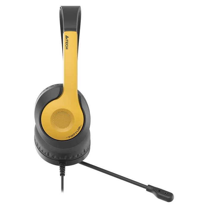 Наушники с микрофоном A4Tech Fstyler FH100U желтый/черный 2м накладные USB оголовье (FH100U   106857 - фото 51607925