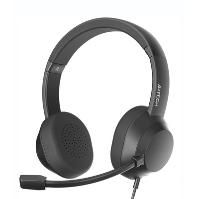 Наушники с микрофоном A4Tech Fstyler FH150U черный 2м накладные USB оголовье (FH150U BLACK) 106857