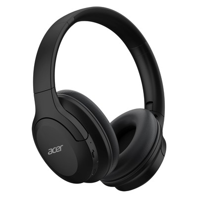 Наушники с микрофоном Acer OHR304, Bluetooth, мониторные, оголовье, чёрные