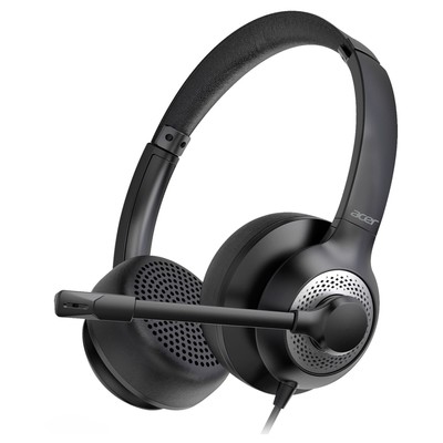 Наушники с микрофоном Acer OHW309 черный 1.6м накладные USB оголовье (ZL.HDSEE.004)