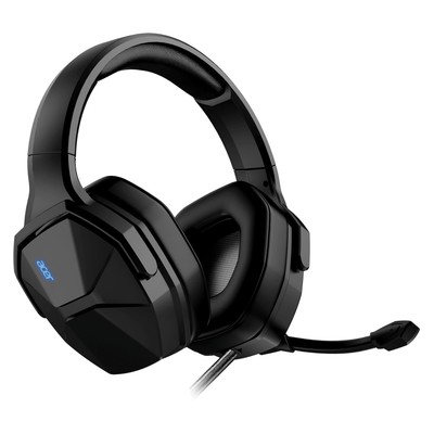 Наушники с микрофоном Acer OHW312, USB, мониторные, оголовье, провод 2 м, чёрные