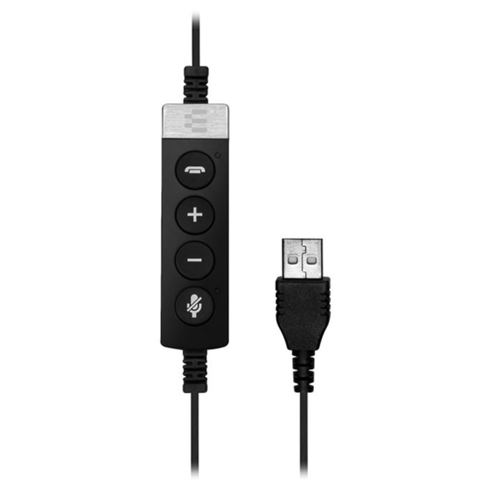 Наушники с микрофоном Epos Sennheiser SC 230 USB черный 2.9м накладные оголовье (1000516) - фото 51607982