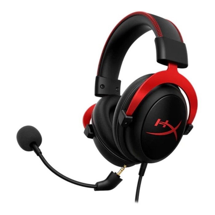 Наушники с микрофоном HyperX Cloud II (CL003) черный/красный 1м мониторные оголовье (4P5M0A   106857 - фото 51607993