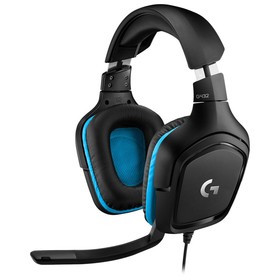 Наушники с микрофоном Logitech G432 черный/синий 2м мониторные USB оголовье (981-000770)