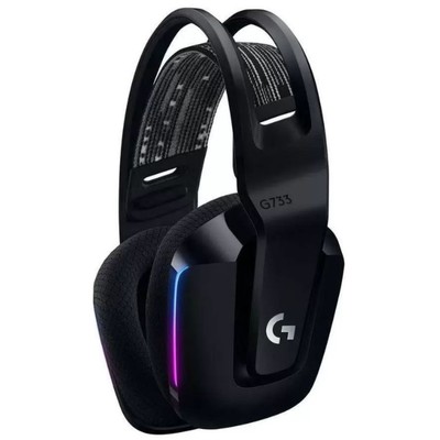 Наушники с микрофоном Logitech G733 Lightspeed, накладные, оголовье, чёрные