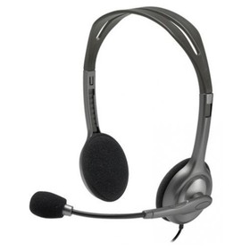 Наушники с микрофоном Logitech H111 серый 2.35м накладные оголовье (981-000588)