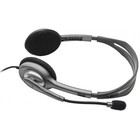 Наушники с микрофоном Logitech H111 серый 2.35м накладные оголовье (981-000588) - Фото 2