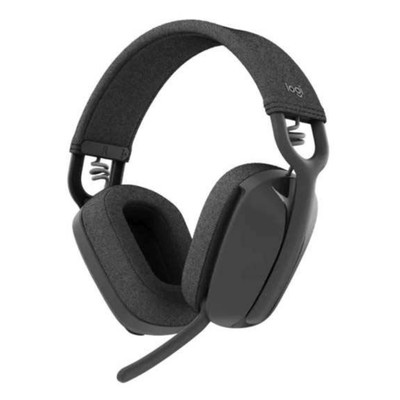 Наушники с микрофоном Logitech ZONE Vibe 100 серый мониторные BT оголовье (981-001213)