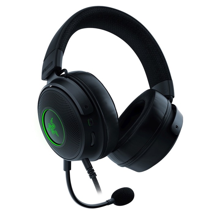 Наушники с микрофоном Razer Kraken V3 черный 1.2м мониторные оголовье (RZ04-03770200-R3M1)   1068584 - фото 51608087