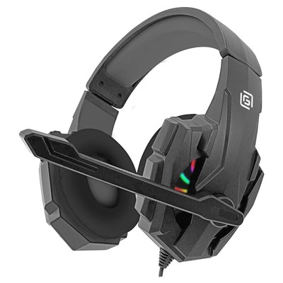 Наушники с микрофоном Оклик HS-L355G черный 1.8м мониторные оголовье (1939807)