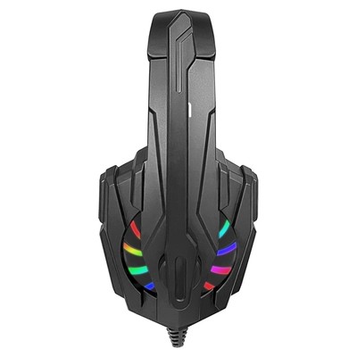 Наушники с микрофоном Oklick HS-L355G, мониторные, оголовье, провод 1.8 м, чёрные