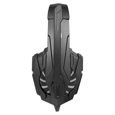 Наушники с микрофоном Oklick HS-L355G, мониторные, оголовье, провод 1.8 м, чёрные