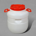 Фляга пищевая, 30 л, горловина 19.5 см, 2 ручки, белая - Фото 2