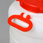 Фляга пищевая, 30 л, горловина 19.5 см, 2 ручки, белая - Фото 4