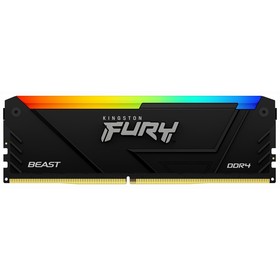 Память DDR4 8GB 2666MHz Kingston KF426C16BB2A/8 Fury Beast RGB RTL Gaming PC4-21300 CL16 DI   106860