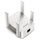 Повторитель беспроводного сигнала Digma D-WR310 (D-WR310V2), N300 Wi-Fi, белый - Фото 1