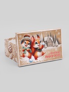 Набор подарочных новогодних коробок 10 в 1 «Зверята», 32.5×20×12.5 - 12×7×4 см - Фото 11