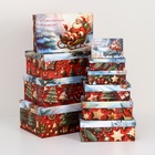 Набор коробок 10 в 1 "Дед мороз в санях", 32,5 х 20 х 12,5 - 12 х 7 х 4 см - Фото 2