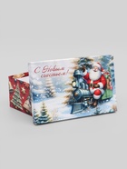 Набор подарочных новогодних коробок 10 в 1 «Дед мороз в санях», 32.5×20×12.5 - 12×7×4 см - Фото 11