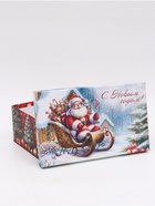 Набор подарочных новогодних коробок 10 в 1 «Дед мороз в санях», 32.5×20×12.5 - 12×7×4 см - Фото 13
