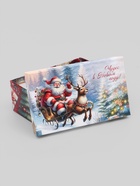 Набор подарочных новогодних коробок 10 в 1 «Дед мороз в санях», 32.5×20×12.5 - 12×7×4 см - Фото 6