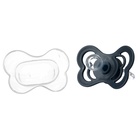Соска - пустышка силиконовая классическая M&B, от 0 мес., с колпачком, синий - Фото 4