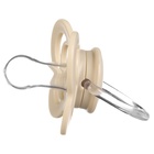 Соска - пустышка силиконовая классическая Крошка Я, от 0 мес., с колпачком, бежевый - Фото 3