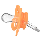 Соска - пустышка силиконовая классическая Крошка Я, от 0 мес., с колпачком, оранжевый - Фото 3