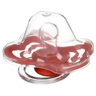 Соска - пустышка силиконовая классическая Крошка Я, от 0 мес., с колпачком, вишневый - Фото 7