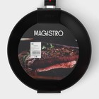 Сковорода Magistro Flame, d=28 см, h=7,5 см, антипригарное покрытие, индукция - фото 4628115