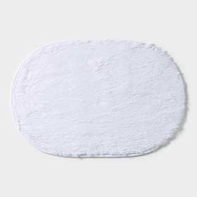 Коврик Доляна «Пушистик», 38×59 см, цвет белый