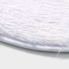 Коврик Доляна «Пушистик», 38×59 см, белый - Фото 4