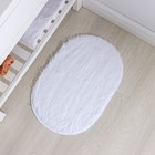 Коврик Доляна «Пушистик», 38×59 см, белый - Фото 6