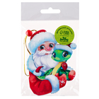 Ёлочная игрушка - подвеска деревянная «Дед Мороз и змея» - Фото 6