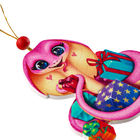 Ёлочная игрушка - подвеска деревянная «Змея с подарками» - Фото 4