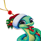 Подвеска новогодняя на ёлку деревянная «Новый год! Змея в шапке», символ года 2025 - фото 4843917