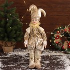 Новогодний шут «В блестящем костюме» двигается, 48×16 см, золото - Фото 1