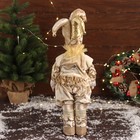 Новогодний шут «В блестящем костюме» двигается, 48×16 см, золото - Фото 3