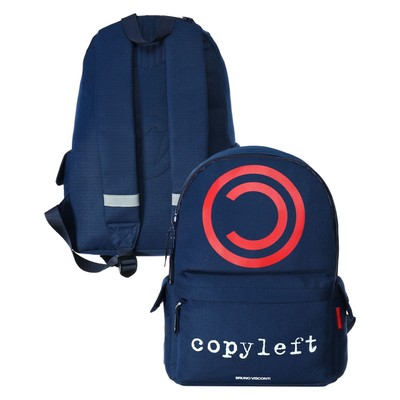 Рюкзак молодежный Bruno Visconti 12-003 40×30×17 мал COPYLEFT синий 12-003-148/02
