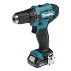 Дрель-шуруповерт Makita DF333DWYE, 12 В, 2х1.5 Ач, Li-ion, 450/1700 об/м, 30 Нм, кейс - фото 24734199