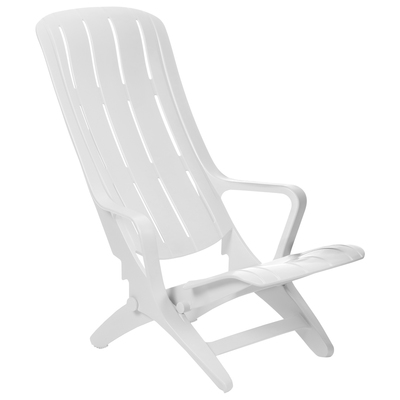 Шезлонг пластиковый, 94×65×80 см, белый