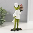 Фигурка полистоун лак «Лягуха кондитер», 18.5×8.5×8 см - Фото 3