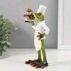 Фигурка полистоун лак «Лягуха кондитер», 18.5×8.5×8 см - Фото 4