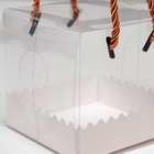 Коробка под рулет, белая 10×10×10 . Кондитерская упаковка - Фото 4