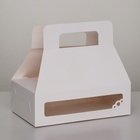 Упаковка для кондитерских изделий, белый, 22 х 15 х 7 - фото 321819904