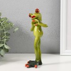 Фигурка полистоун лак «Лягуха показывает сердечко лапками», 7.5×5.8×16 см 10326599 - фото 14644836