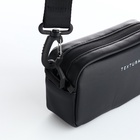 Сумка женская кросс-боди TEXTURA на молнии, 19×6×10.5 см, чёрная - Фото 8