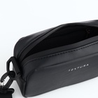 Сумка женская кросс-боди TEXTURA на молнии, 19×6×10.5 см, чёрная - Фото 9